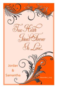 Wedding Program Cover Template 8B - Version 1